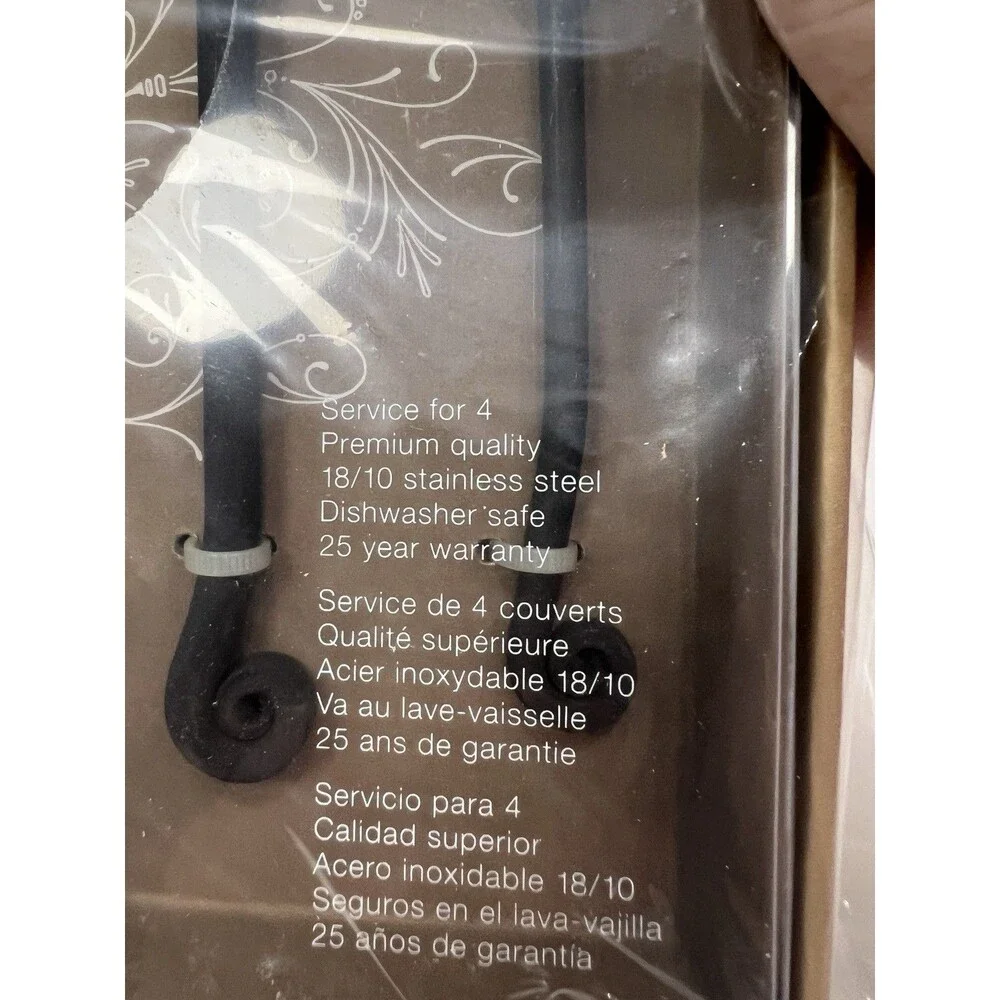 Gourmet Settings 18/10 Stainless TREBLE CLEF Flatware 20 Pc Service For 4